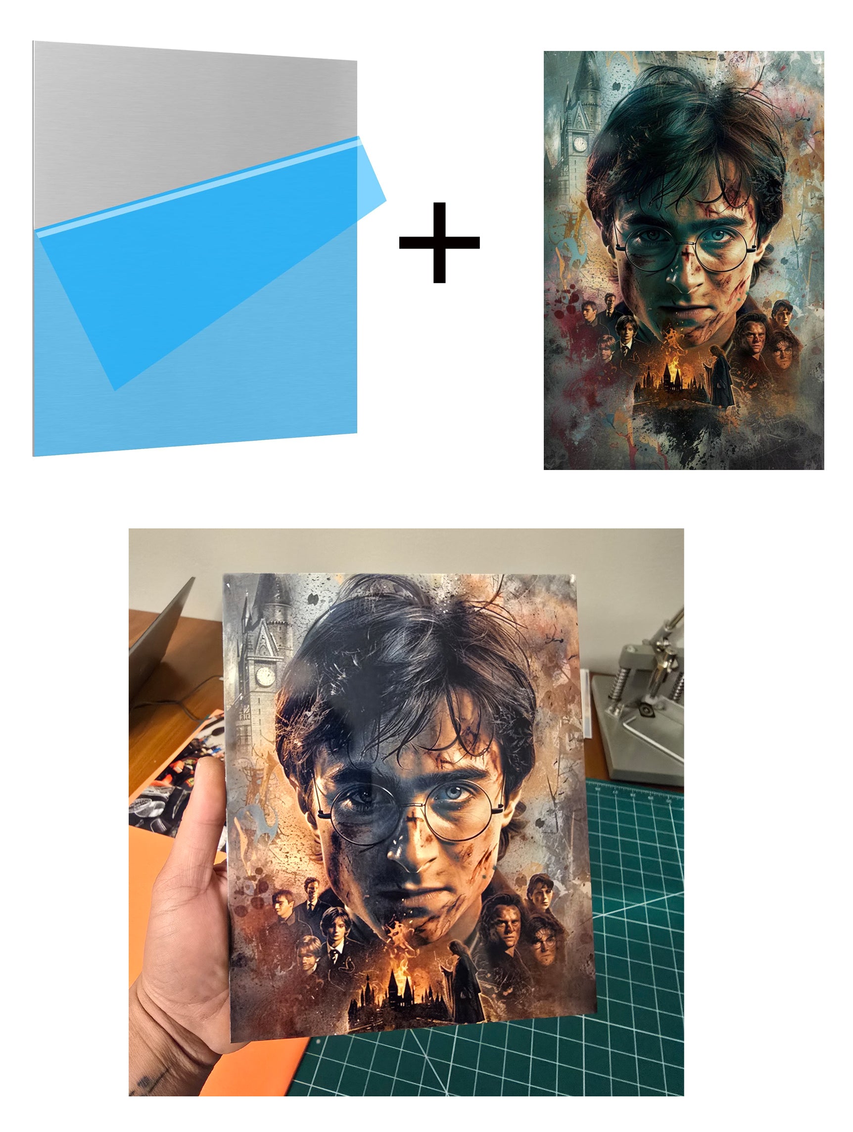 Foto personalizada en metal 8x10